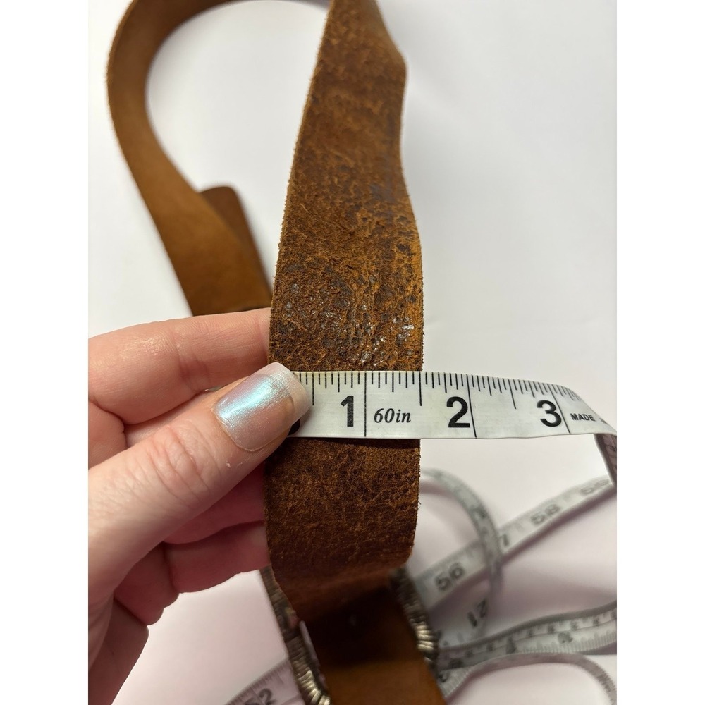 Fabio Cori double buckle Belt, Made in Italy (large) - Picture 6 of 8